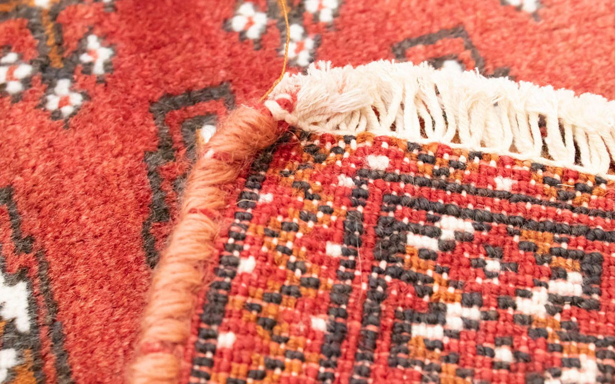 Turkaman Teppich 50x100cm - Orientteppich - rot
