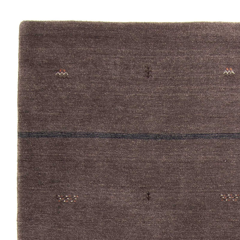 Loribaft Loom Teppich 173x244cm - Wollteppich - dunkelbraun