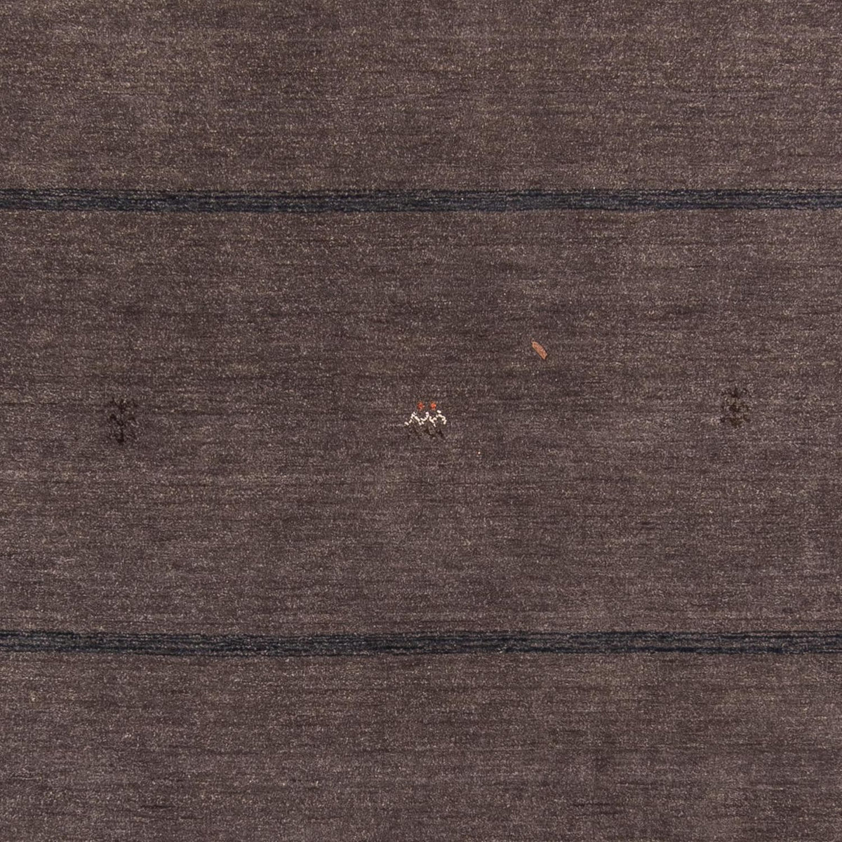 Loribaft Loom Teppich 173x244cm - Wollteppich - dunkelbraun