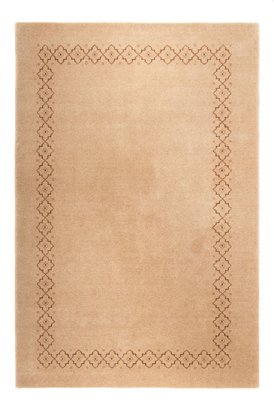 Loribaft Loom Teppich 170x242cm - Wollteppich - hellbraun