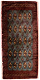 Turkaman Teppich 60x130cm - Orientteppich - blau