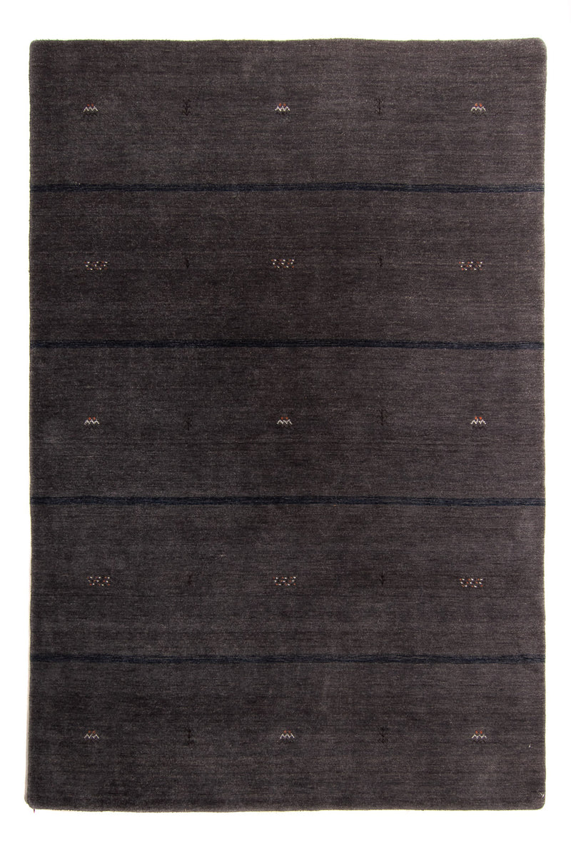 Loribaft Loom Teppich 173x240cm - Wollteppich - dunkelbraun