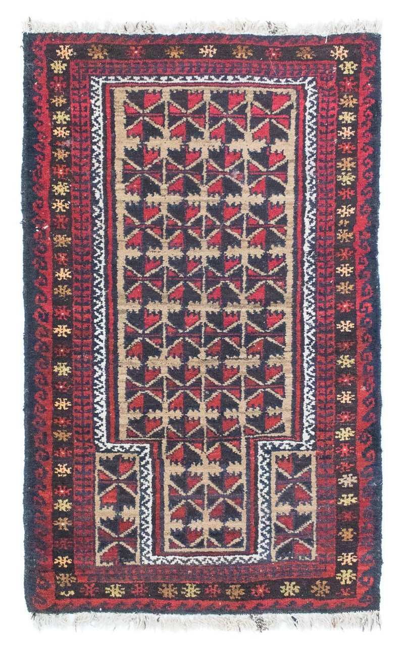 Belutsch Teppich 78x129cm - Orientteppich - blau