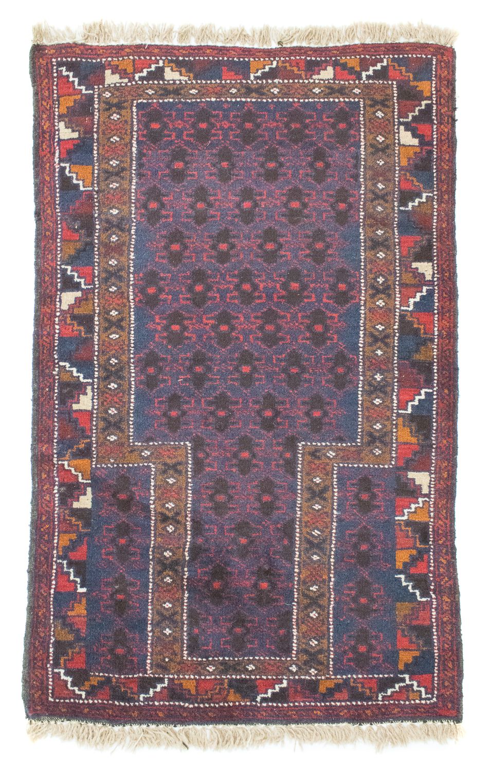 Belutsch Teppich 79x130cm - Orientteppich - blau