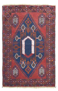 Belutsch Teppich 82x131cm - Orientteppich - blau – product image