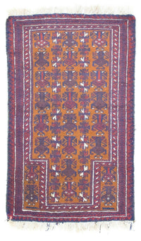 Belutsch Teppich 85x138cm - Orientteppich - orange – product image