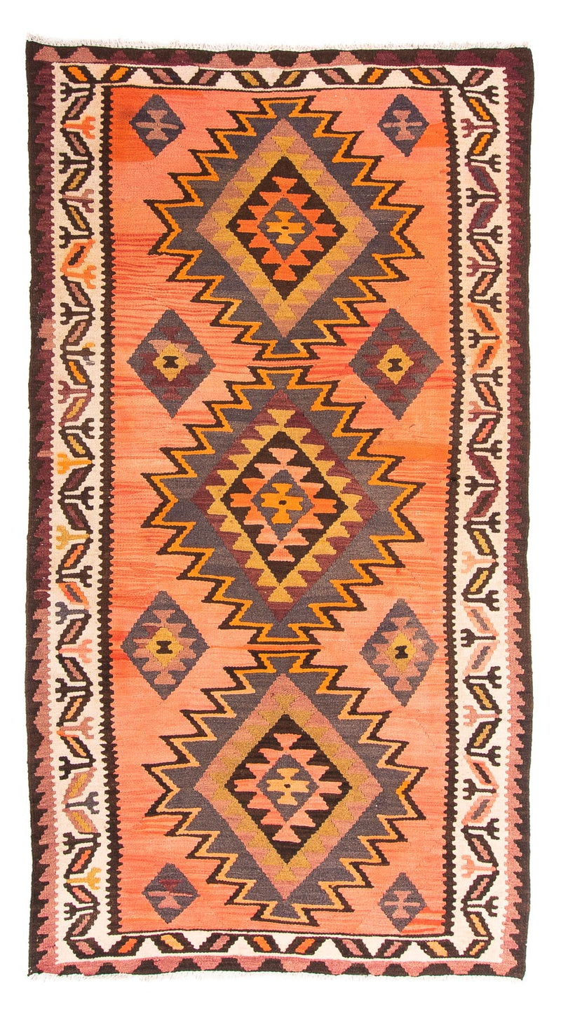 Kelim Teppich Old 140x265cm - mehrfarbig