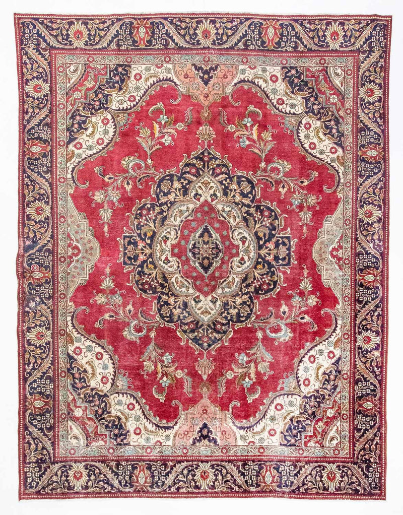 Täbriz Teppich 277x367cm - Perserteppich - rot