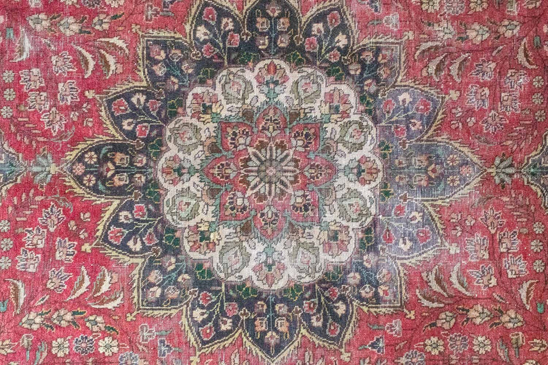 Täbriz Teppich 246x330cm - Perserteppich - rot