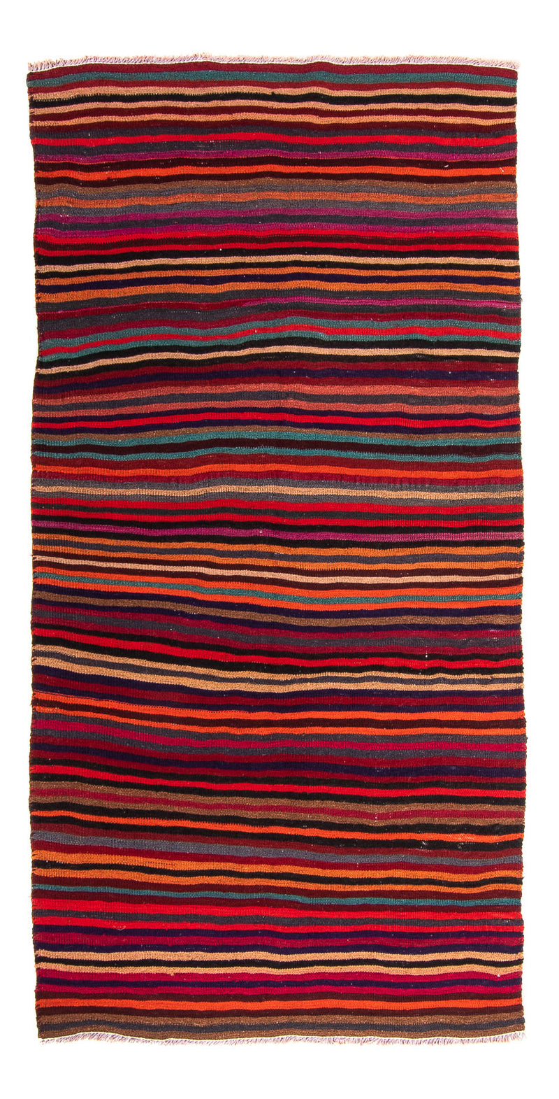 Kelim Teppich Old 110x200cm - mehrfarbig
