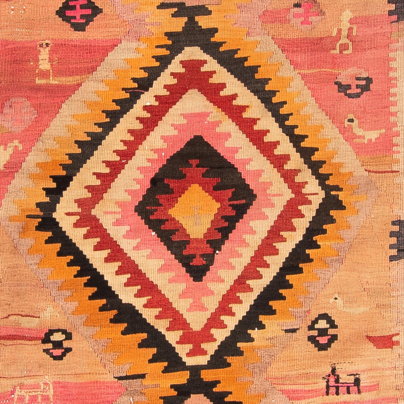 Kelim Teppich Old 150x275cm - mehrfarbig
