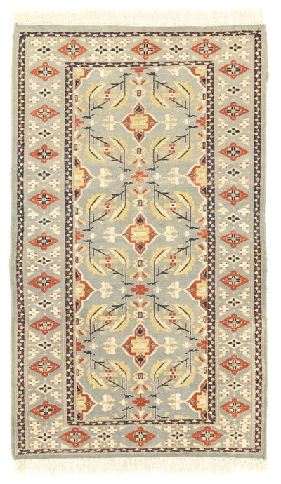 Pakistan Teppich 90x153cm - Orientteppich - grau