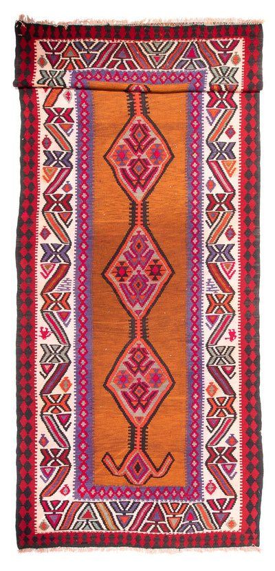Kelim Teppich Old 185x520cm - braun