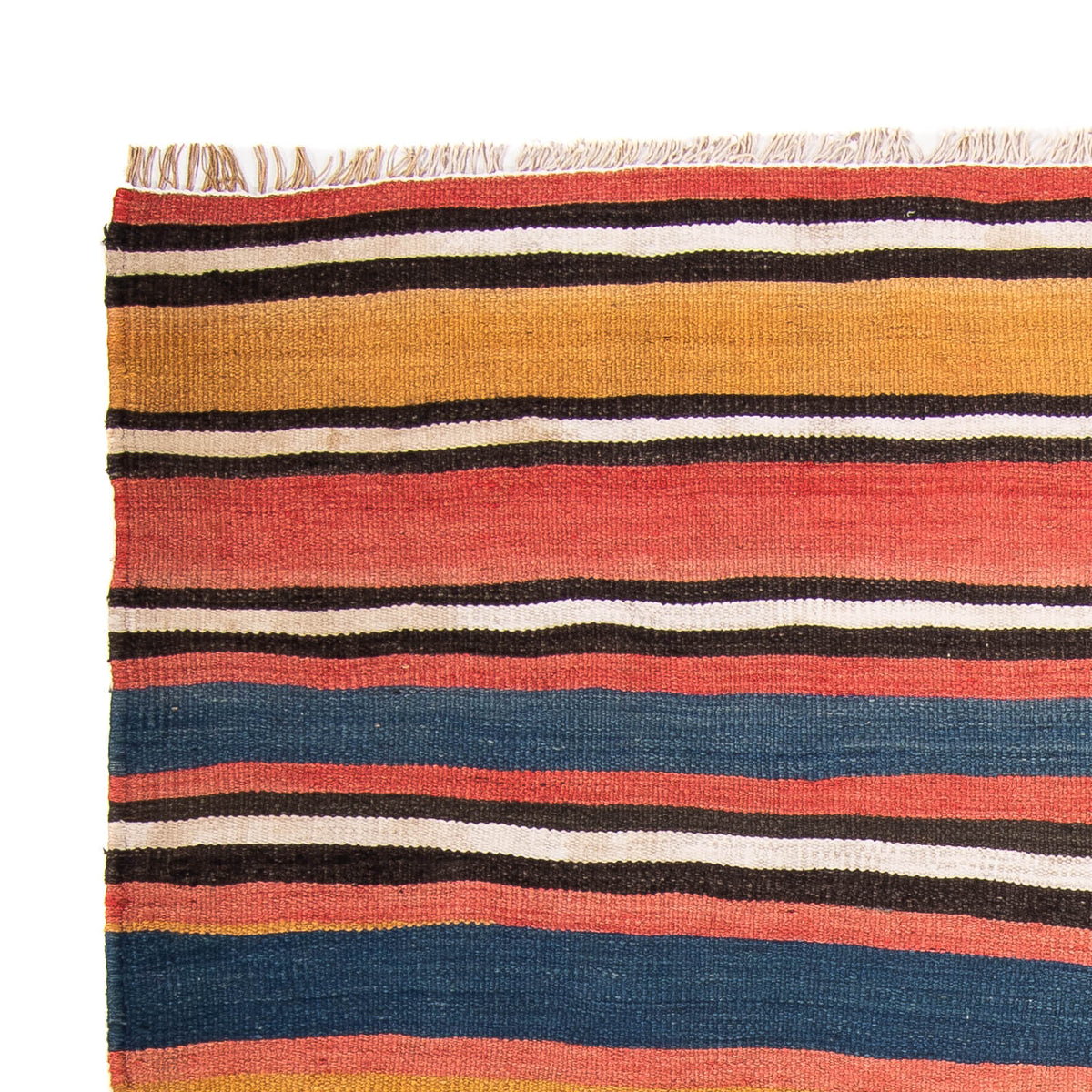 Kelim Teppich Old 130x140cm - mehrfarbig