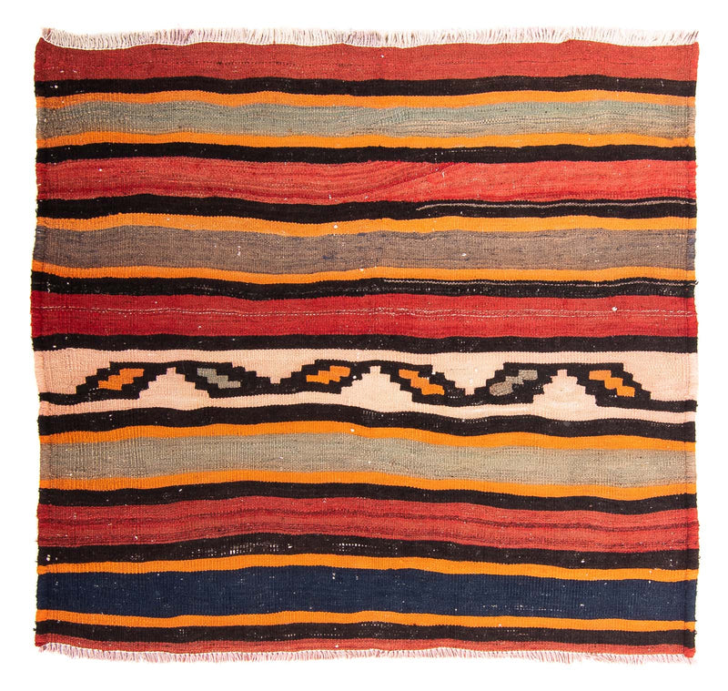 Kelim Teppich Old 120x130cm - mehrfarbig