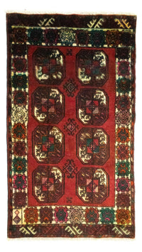 Turkaman Teppich 67x100cm - Orientteppich - rot – product image