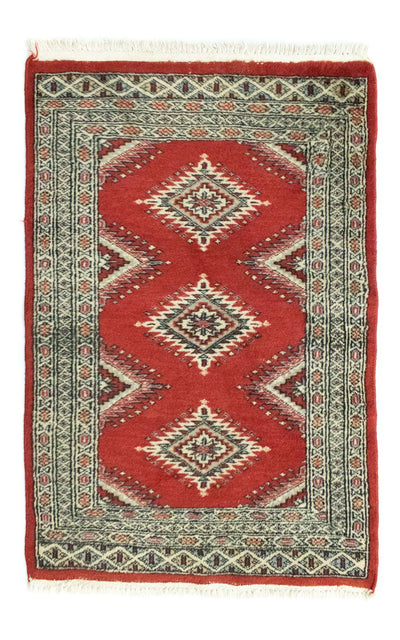 Pakistan Teppich 63x82cm - Orientteppich - rot