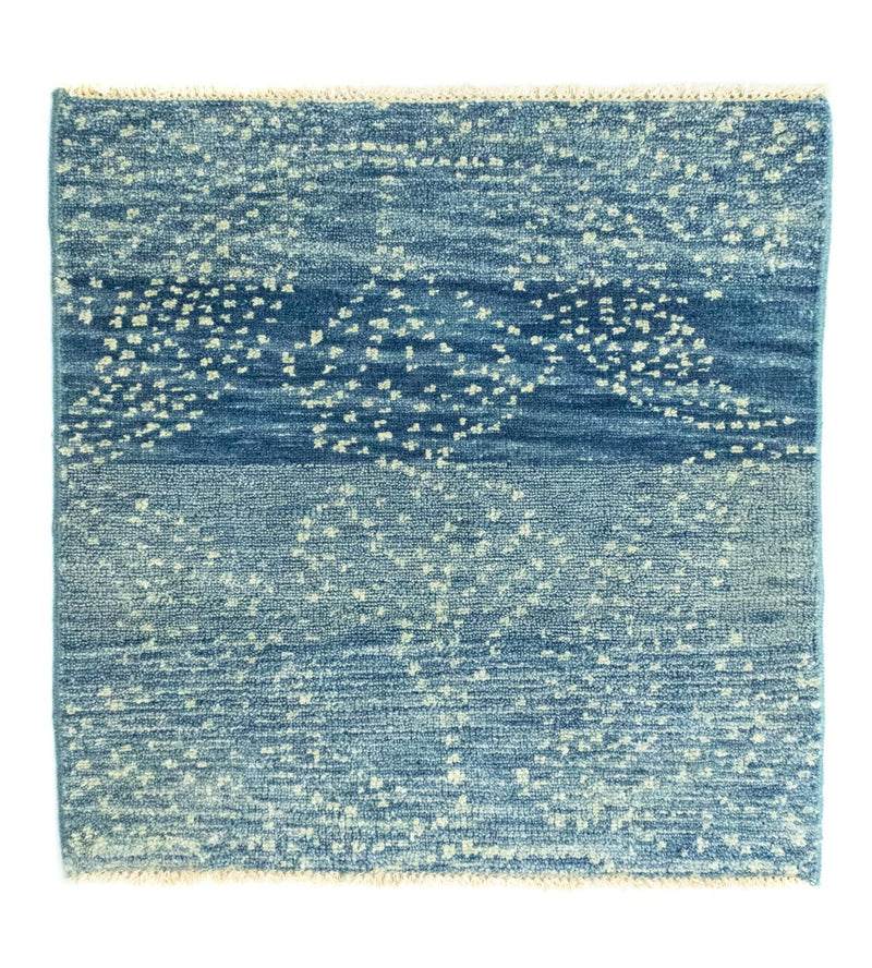 Designer Teppich 61x62cm - hellblau