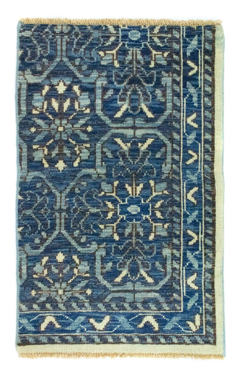 Designer Teppich 59x92cm - blau