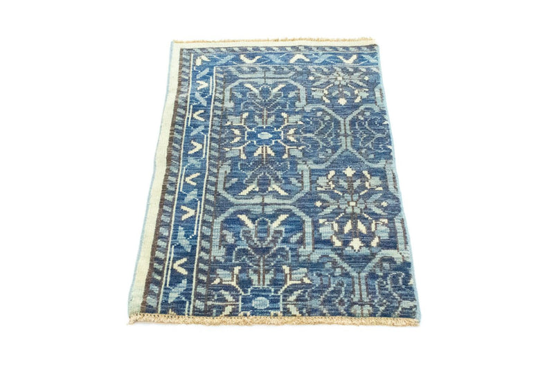Designer Teppich 59x92cm - blau