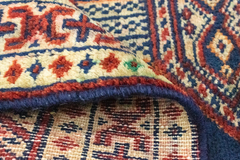 Turkaman Teppich 63x83cm - Orientteppich - blau