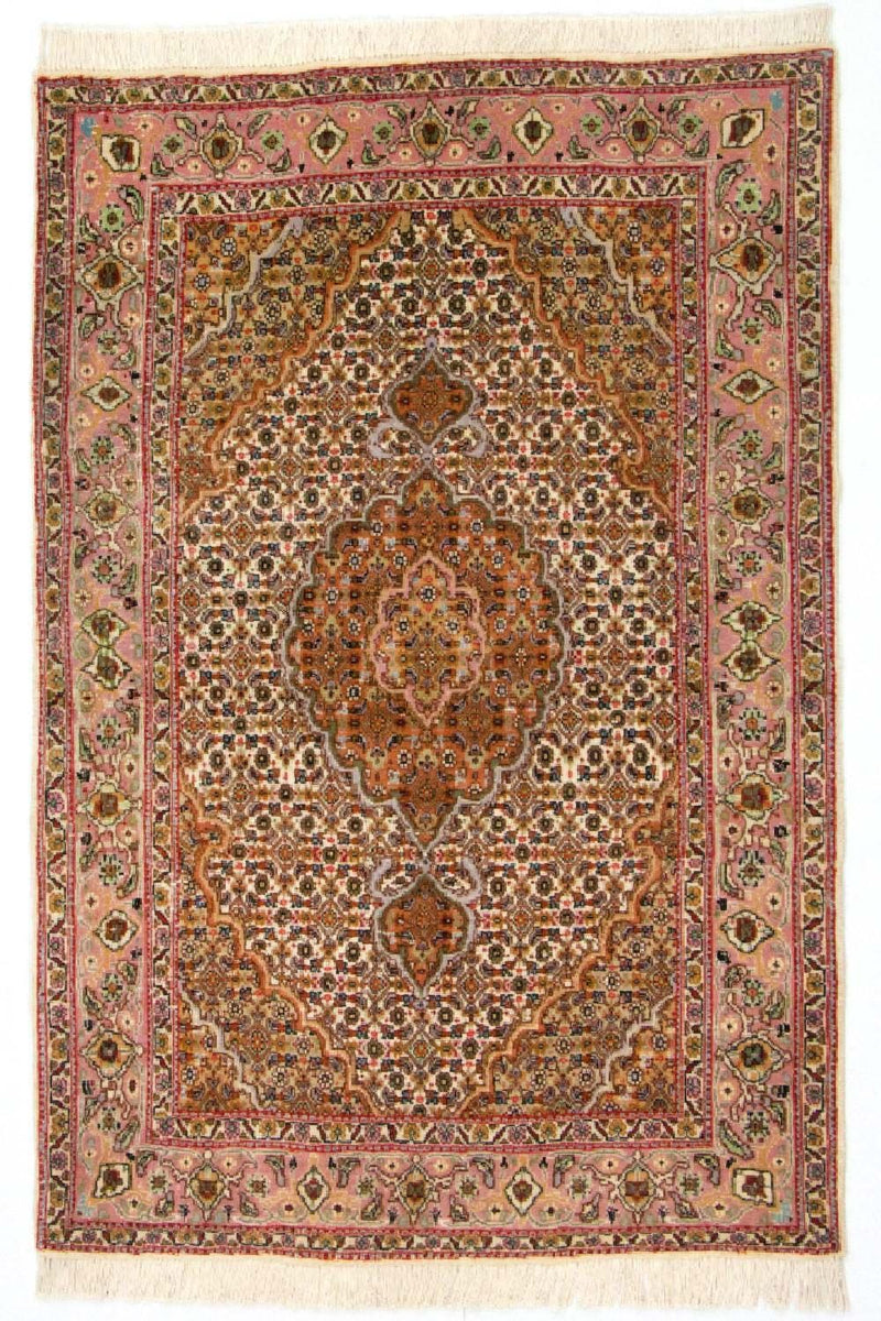 Täbriz - 50 Raj Teppich 83x125cm - Perserteppich - braun