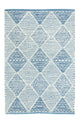 Kelim Modern Teppich 62x92cm - hellblau