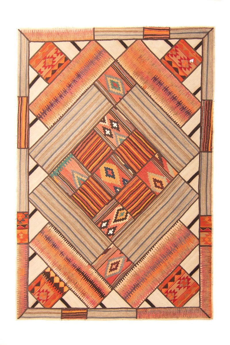 Patchwork Teppich 160x230cm - Orientteppich - mehrfarbig