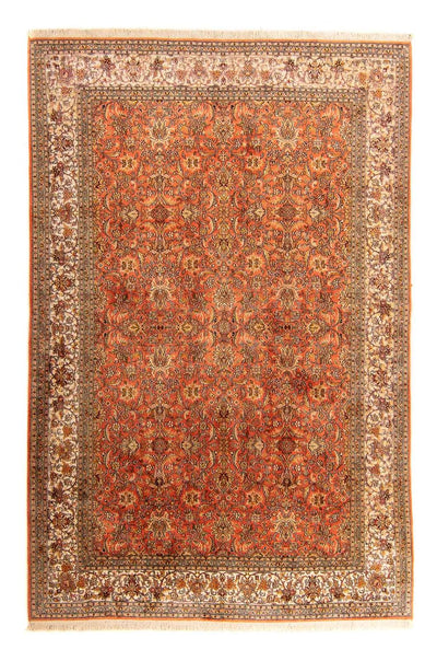 Kaschmir Seide Teppich 187x276cm - Orientteppich - rost