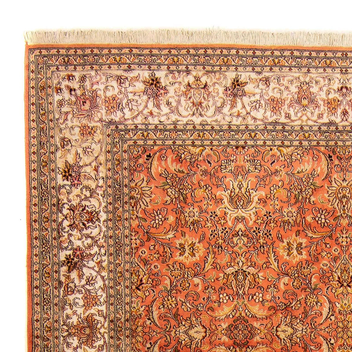 Kaschmir Seide Teppich 187x276cm - Orientteppich - rost