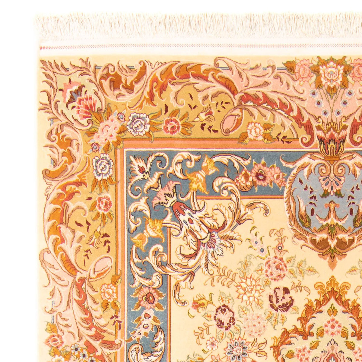 Täbriz - 60 Raj Teppich 145x200cm - Perserteppich - beige