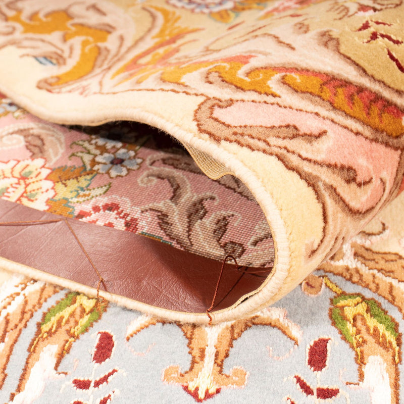 Täbriz - 60 Raj Teppich 145x200cm - Perserteppich - beige