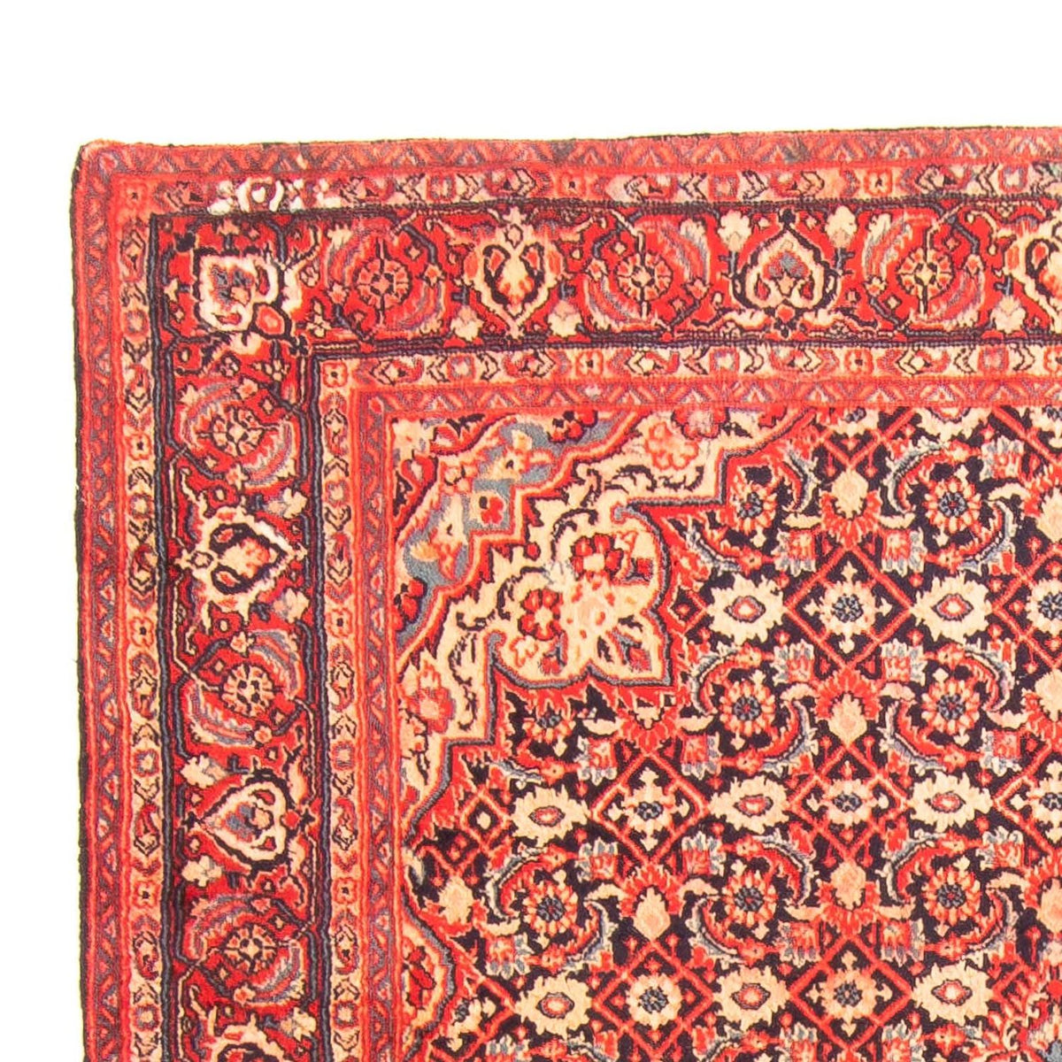 Malayer Teppich 135x202cm - Perserteppich - hellrot