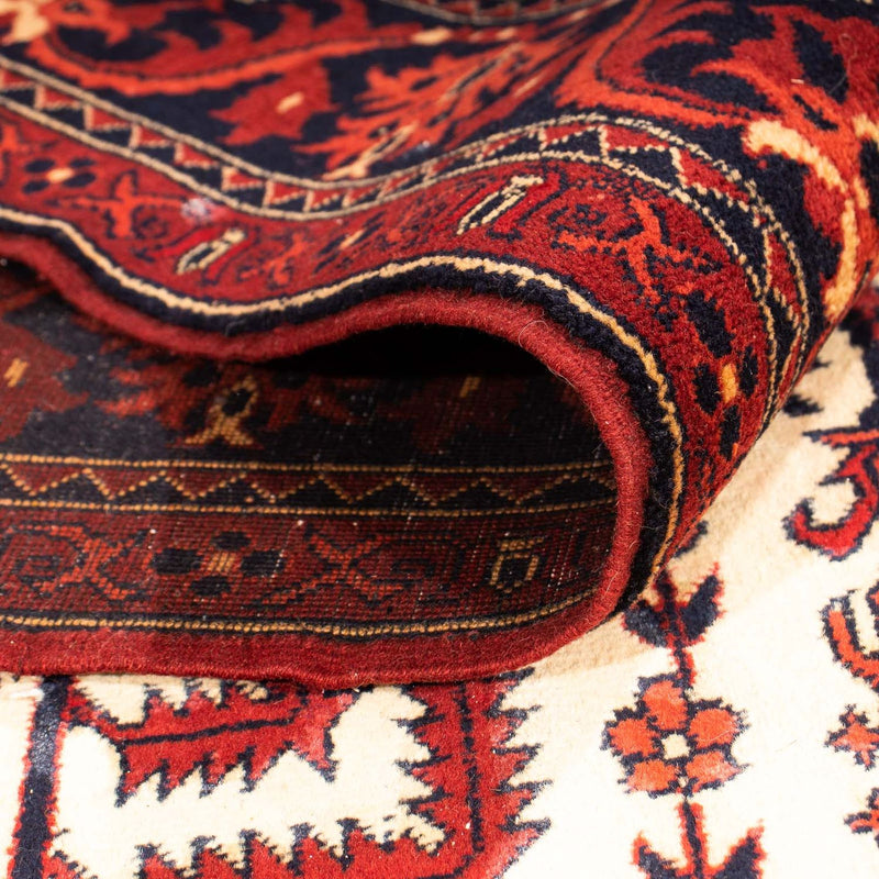 Afghan Teppich 186x270cm - Orientteppich - beige
