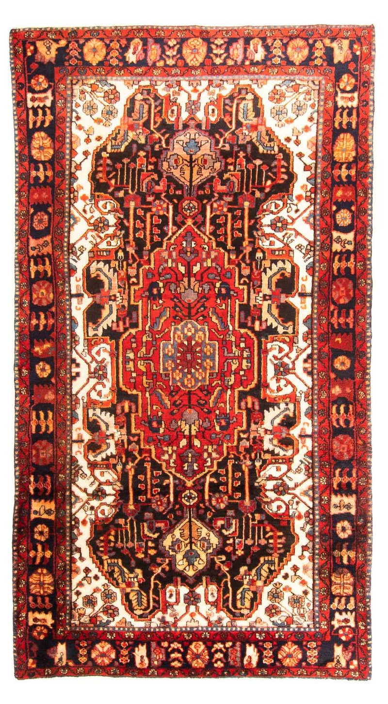 Nahavand Teppich 145x290cm - Perserteppich - dunkelrot