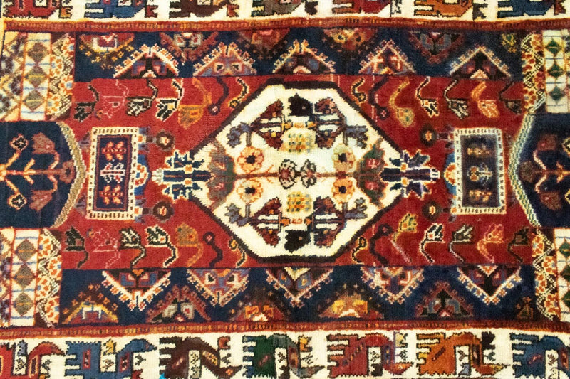 Ghashghai Teppich 91x146cm - Perserteppich - rot