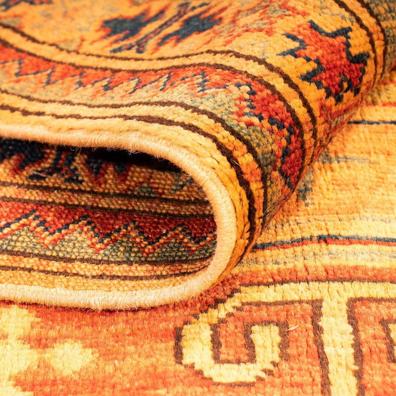Kazak Teppich 183x253cm - Orientteppich - gold