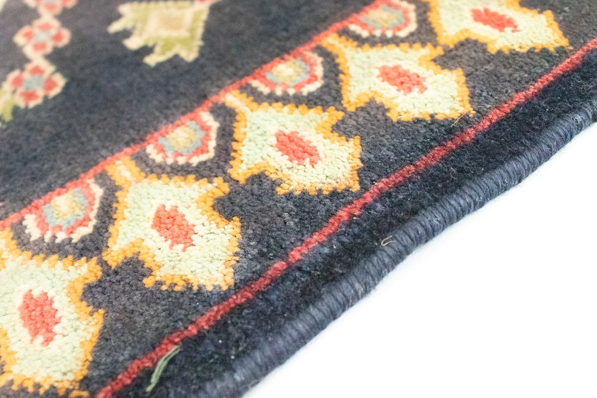Turkaman Teppich 67x87cm - Orientteppich - dunkelblau