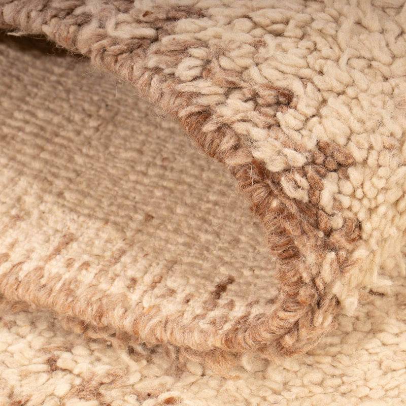 Berber Teppich 86x156cm - Wollteppich - beige