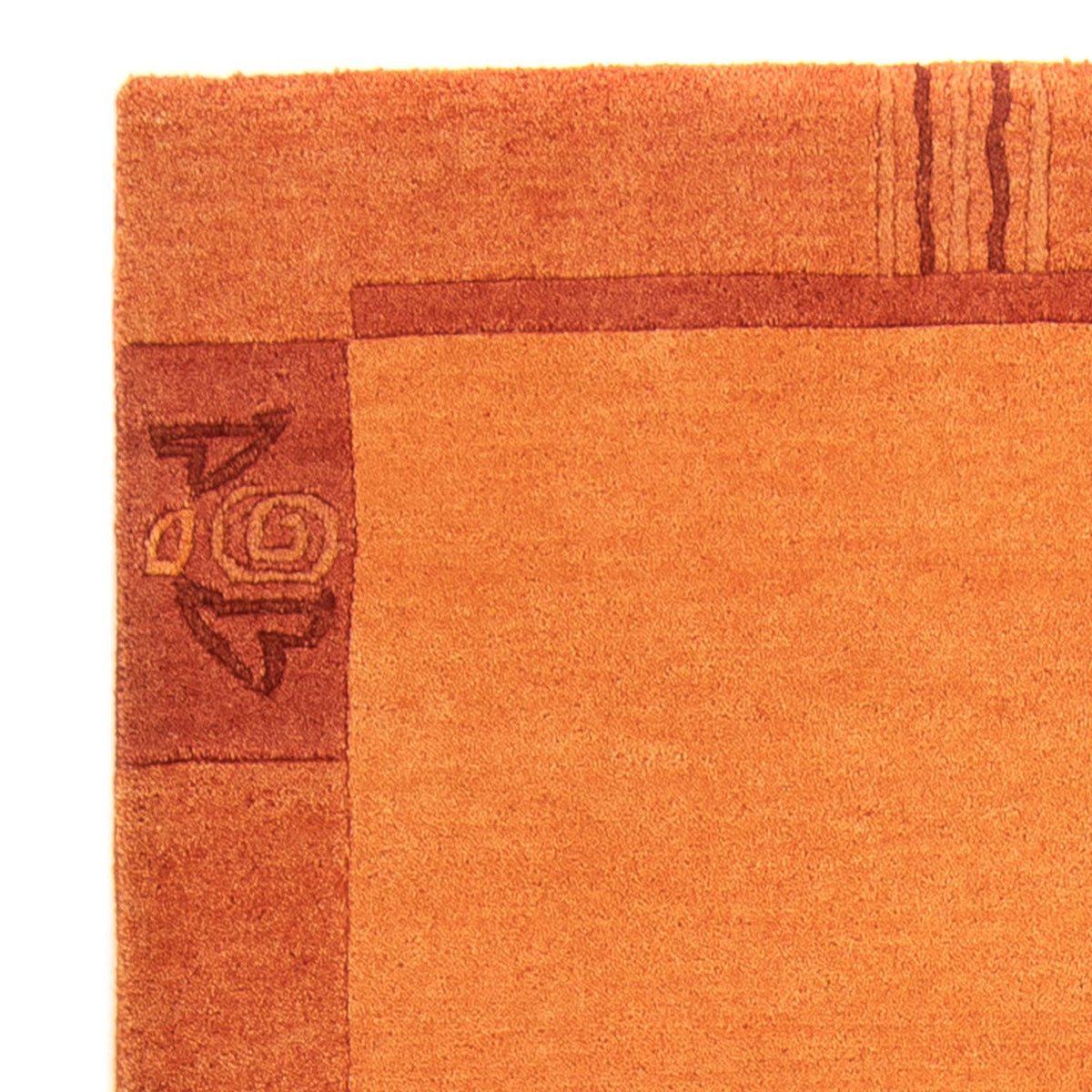 Nepal Teppich 117 x 180 cm - orange