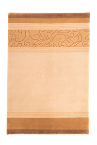 Nepal Teppich 144x200cm - Wollteppich - hellbraun – product image