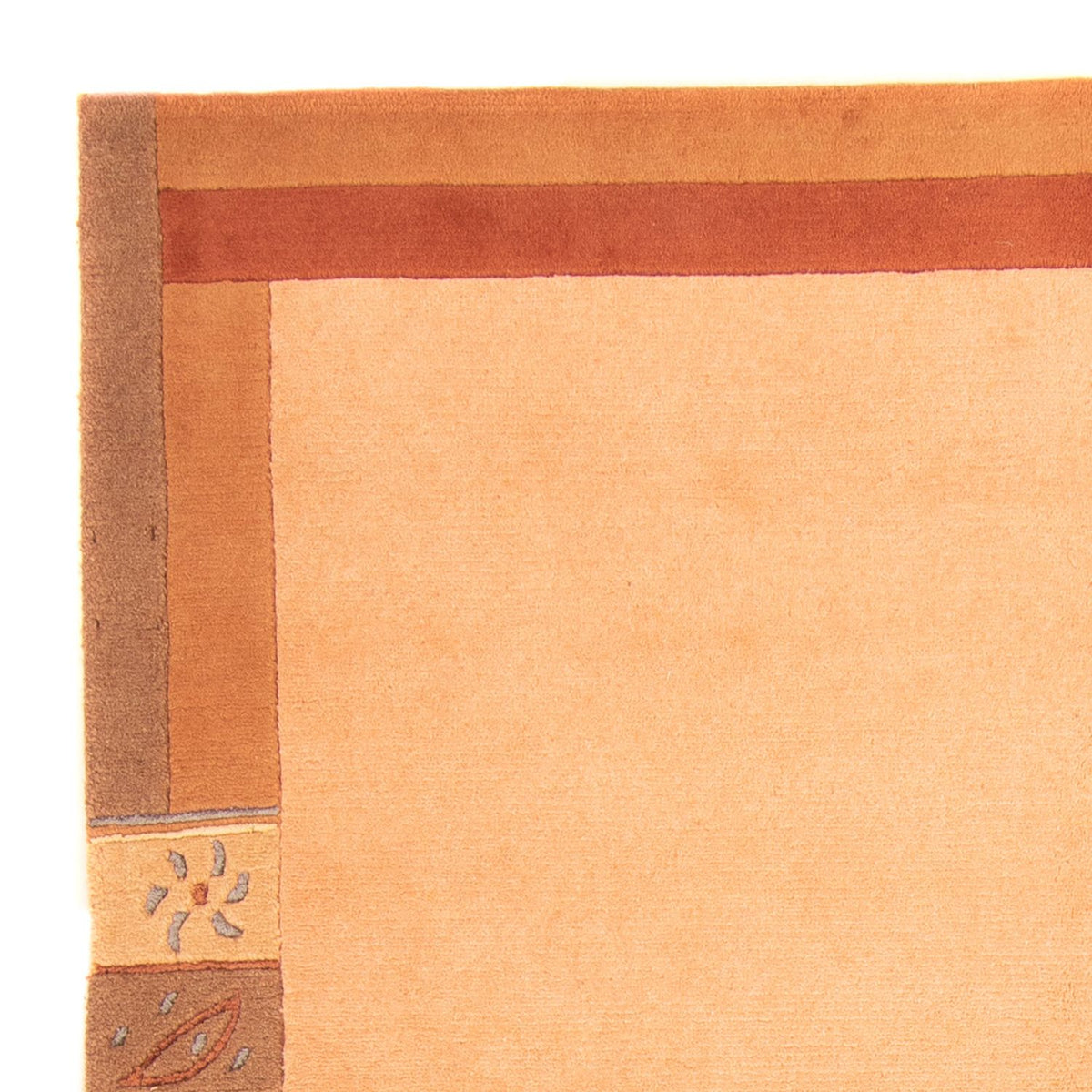 Nepal Teppich 170x237cm - Wollteppich - beige