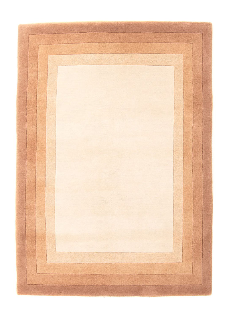 Nepal Teppich 144x198cm - Wollteppich - beige