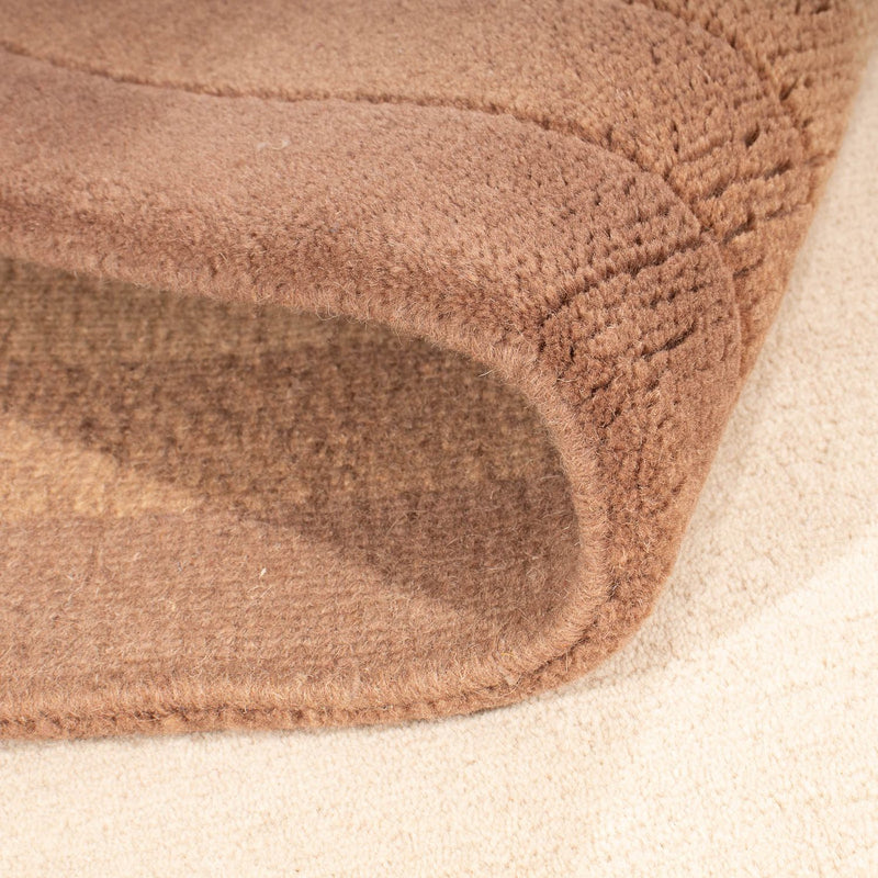 Nepal Teppich 144x198cm - Wollteppich - beige