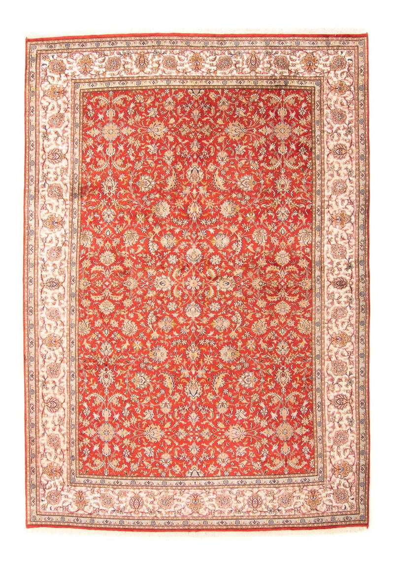 Kaschmir Seide Teppich 186x277cm - Orientteppich - rot
