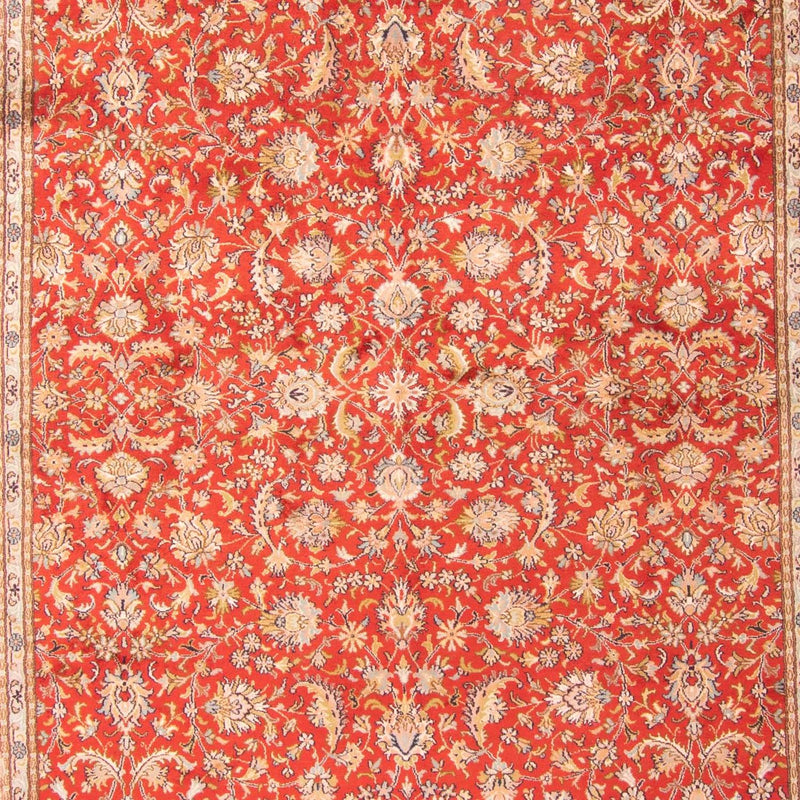 Kaschmir Seide Teppich 186x277cm - Orientteppich - rot