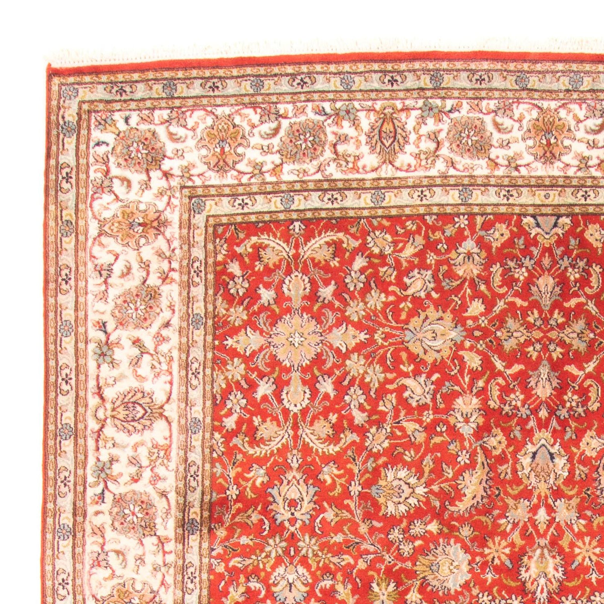 Kaschmir Seide Teppich 186x277cm - Orientteppich - rot