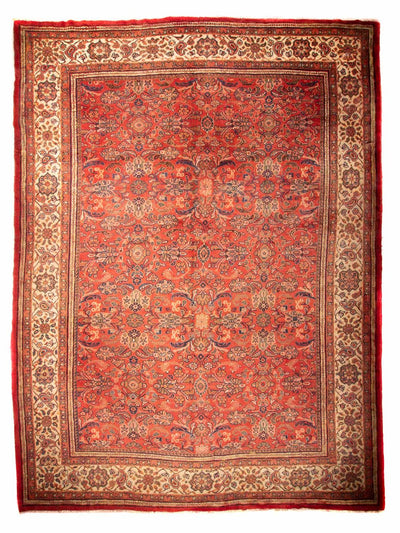 Heriz Teppich 320x433cm - Perserteppich - dunkelrot