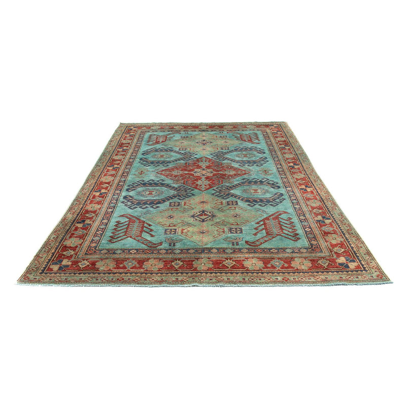 Kazak Teppich 186x267cm - Orientteppich - hellblau