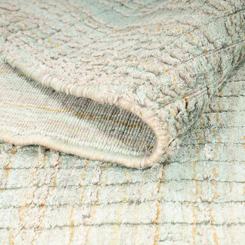 Designer Teppich 230 x 310 cm Teppich Wohnzimmer - grün
